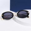 Y2K Small Oval Sunglasses Retro UV400 Shades Fashion Hip Hop Sun Glasses for Women & Men