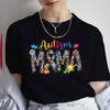 Autism Awareness Neuro Diverse Mommy T-shirt for Women Summer Short Sleeve Tees Autism Support Tops Harajuku Graphic Tshirt