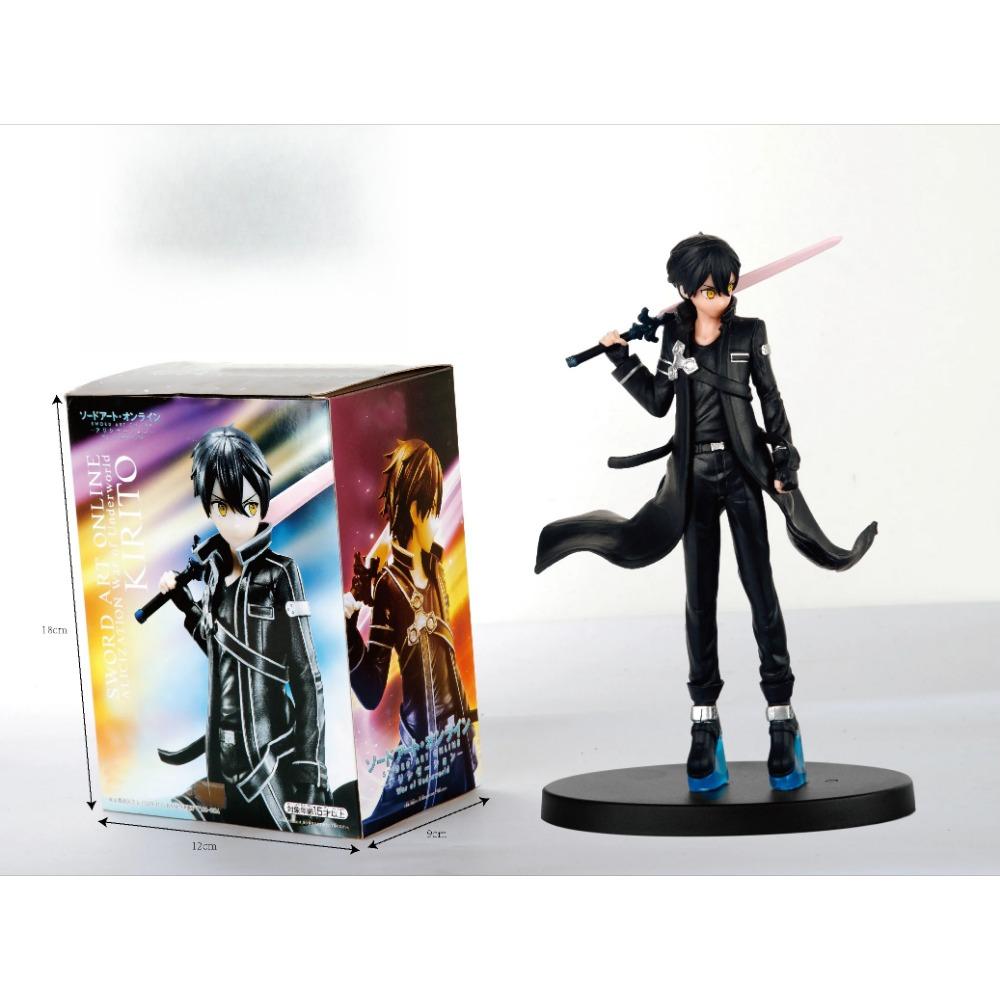 17CM Anime Sword Art Online Kirigaya Kazuto Figure War of Underworld Model Toy Gift Collection Yuuki Asuna Action Figure PVC