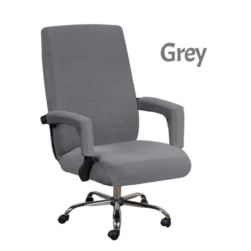 Большой XL/L простой эластичный чехол для офисного стула с 2 шт., чехол на подлокотник, полный охват, чехол для игрового стула, подушка сиденья, моющаяся