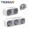 Tessan EU USB Socket Adapter with 2/3 AC Outlets & 2 USB Charging Ports, Wall Socket USB Charger with Multiple Protections for Home, Office, Kitchen