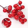 500PC Artificial Simulation Red Berry Christmas Eve Decoration DIY Family Christmas Party Decoration Living Room Coffee Table Tabletop Small Ornaments
