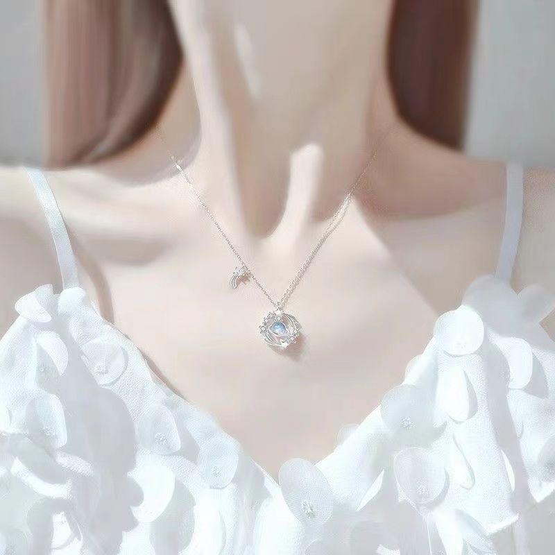 Wishing Meteor Necklace for Women Pendant High-end Jewelry Fashion Girl Gift