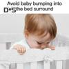 3 Pcs/Set Crib Bumpers Bite-resistant Soft Anti-Collision Guardrail Cover Corner Edge Protector Strip Infant Crib Cushion Child Bed Safety Guard