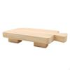 Farmhouse Wood Riser Wooden Decorative Pedestal Stand Tray Display Decoration for Home Rustic and