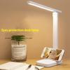 1PC LED Touch Switch White Folding Desk Lamp Bedroom Bedside Study Reading Eye Care Night Lamp USB Plug-in Dimmable White Desk Lamp