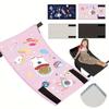 79x44cm Cartoon Kids Travel Airplane Bed Portable Baby Airplane Seat Extender with Storage Bag Hammock Cars Extender Leg Rest