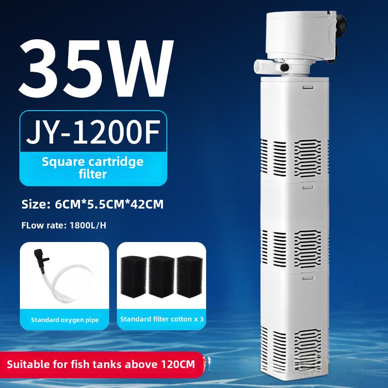 Аквариумный фильтр-насос 3-в-1: Бесшумная циркуляция воды в аквариуме и система подачи кислорода