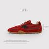 Retro Star Old Board Shoes Women'S Round Head Soft Sole Breathable Casual Versatile Lace-Up Sports Moral Training Shoes