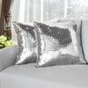 1pcs Glitter Bling Sequin Pillow Covers Solid Color Luxurious Fashion Square Cushion Cases Throw Pillowcase For Wedding Party