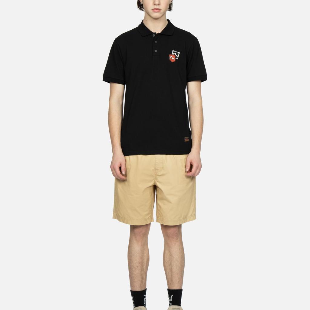 Evisu Маленькая Чайка Карманный Узор Вышитая Короткая Рукавная Рубашка-Поло Мужская Поло 2ESHTM3PS549XXCT