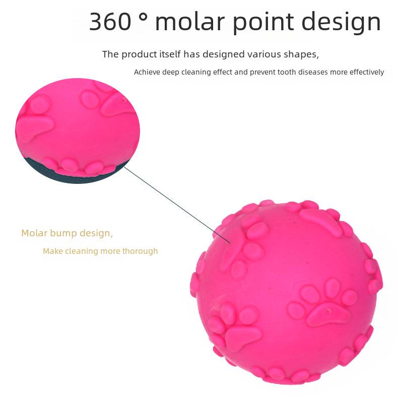Footprint Sound Ball: Chew-Resistant Interactive Dog Toy for Molar Training and Fun
