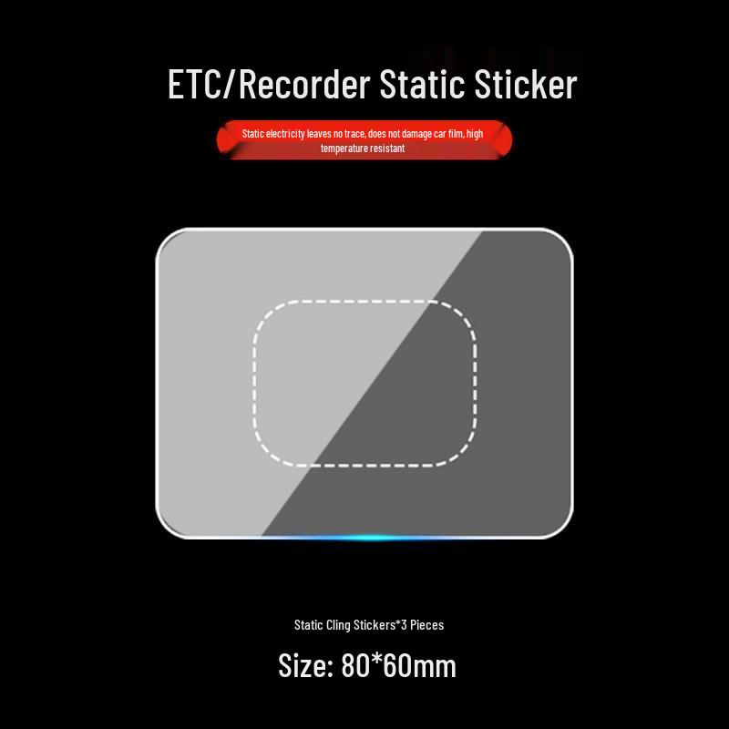 Static Car Sticker for Insurance, Inspection & Dash Cam