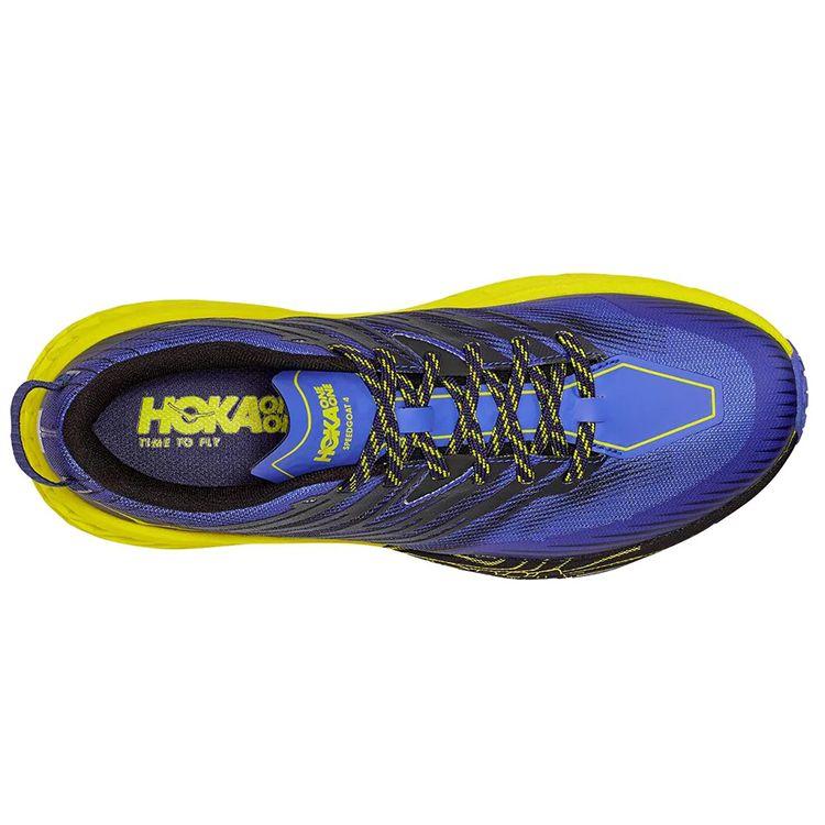 HOKA One One Speedgoat 4 Comfortable Versatile Fabric Shock Absorption Slip Resistant Durable Breathable Low Top Trail Running Shoes 1106525-BIEP