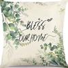 Plant and Flower Print Pillow Case Car Home Sofa Living Room Linen Pillow Cushion Nordic Style