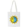 Korea Ulzzang Fun Skeleton Female Shopping Canvas Tote Casual Large-capacity Cartoon Women Bag Harajuku Punk Shoulder Bags