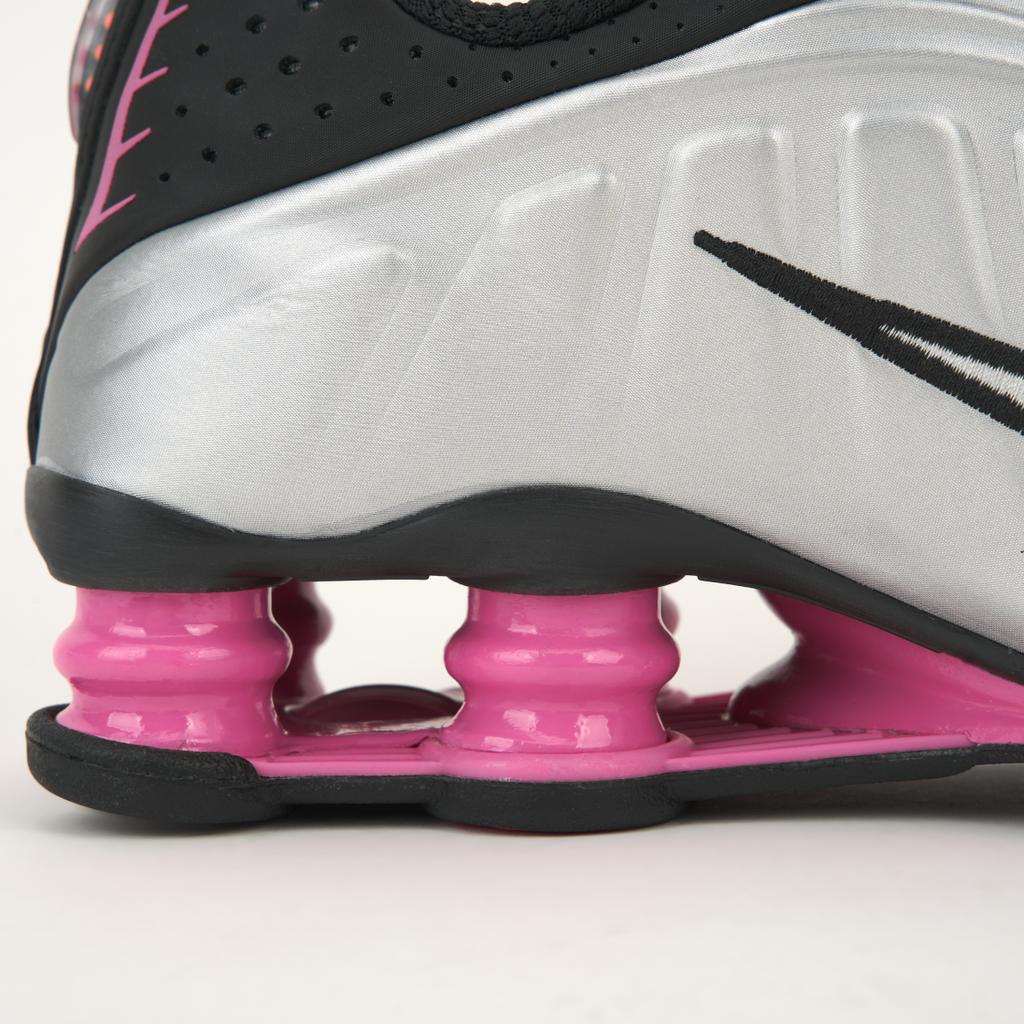 Nike Кроссовки Shox R4 Черный Металлик Серебристый Розовый леденец Женские AR3565-012