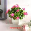 Fake Miniature Daisy Plant Decor With Plastic Craftsmanship For Living Spaces