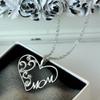 1pc Minimalist Heart-shaped Rhinestone Mom Necklace, A Heart-shaped Heart-shaped Necklace for Mother's Day Gifts