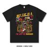 Women's My Cat Is A Rock Star Printed T-Shirt 100% Cotton Oversized Funny Graphic Tees for Men Summer Tops Purrfect Streetwear