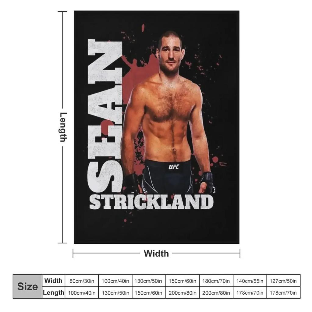 sean strickland Fighter Throw Blanket Decorative Throw Luxury Thicken Luxury Brand bed plaid Blankets