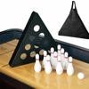 Tabletop Shuffleboard Bowling Pins Set Game with Bag Indoor for Table Party