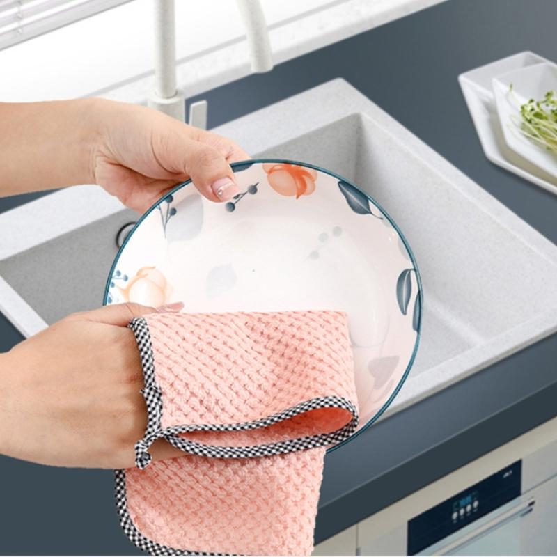 1/5/10 шт. Полотенца для посуды Кухонные полотенца для мытья посуды Антипригарные салфетки для мытья посуды с маслом Антижировые тряпки для протирки Инструменты для чистки и протирания посуды