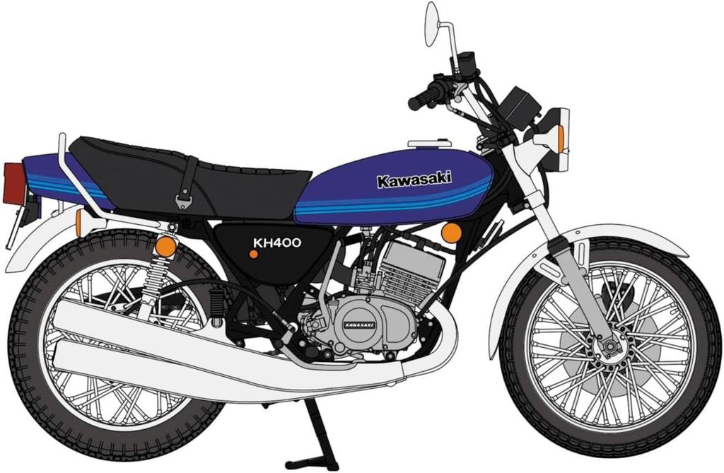Hasegawa Kawasaki Пластиковая Модель 21772 1/12 KH400-A6 (Мотоцикл)