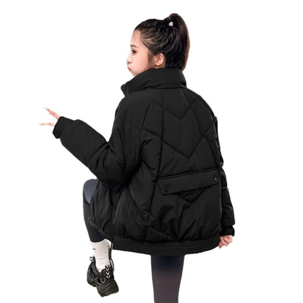 Новая универсальная куртка с хлопковым наполнителем, свободным воротником-стойкой и утолщенным пальто в корейском стиле, в тренде