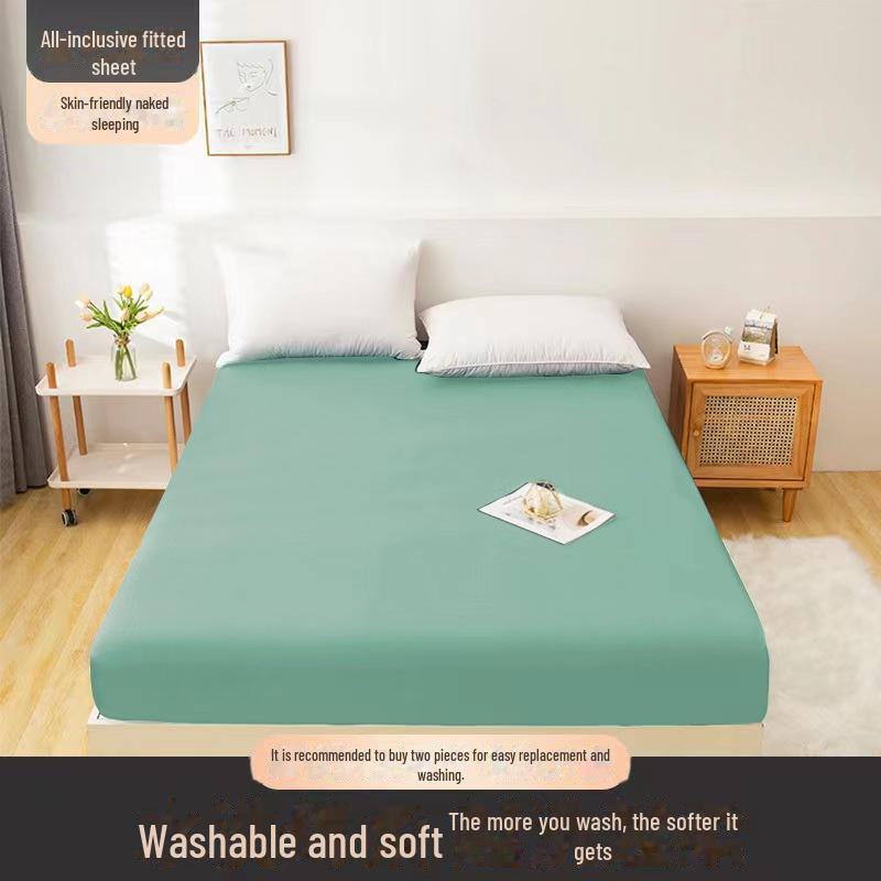 Нескользящее покрывало из стираного хлопка на резинке, пылезащитный чехол для матраса 1,8 м