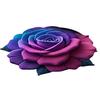 3D Visual Flower Rug Absorbent Floral Floor Mat with Anti-Slip Bottom Decorative Living Room Area Rug for Bedroom Bathroom Entryway