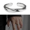 Sturdy Alloy Materials Mobius Rings Portable Accessory for Couples Seek Unique Fashion Statements Pieces Daily Use
