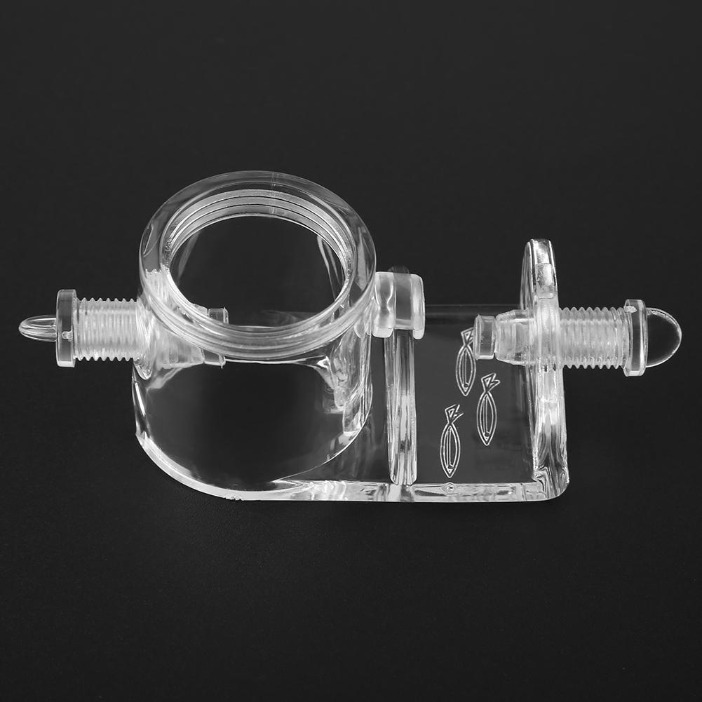 Acrylic Aquarium Hose Clip Tank Tube Holder Clamp for 22mm Dia Water Pipe