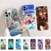 Чехол для телефона Adventure Games Genshin Impact для iPhone 14 13 12 11 Pro Max XS X XR SE 2020 6 7 8 Plus Mini прозрачный