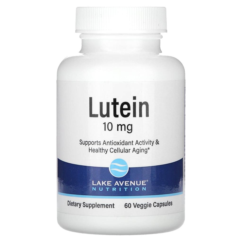 Lake Avenue Nutrition, Лютеин, 10 мг, 60 вегетарианских капсул