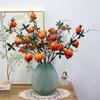 Realistic Artificial Pomegranate Branches Plastic Fake Plants Wedding Party Decor