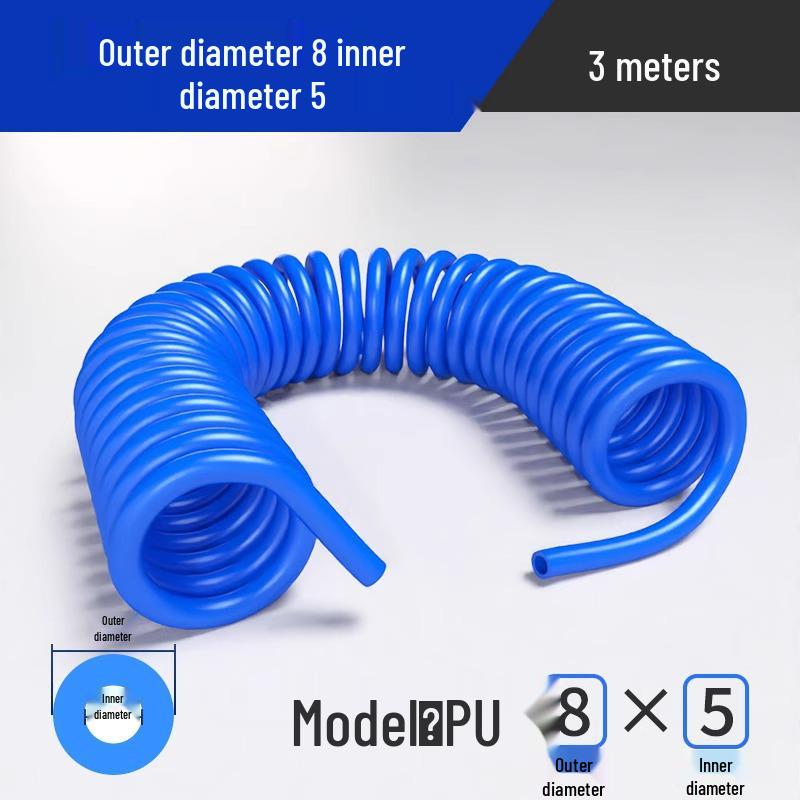 High-Pressure Retractable Air Hose with Quick Couplings