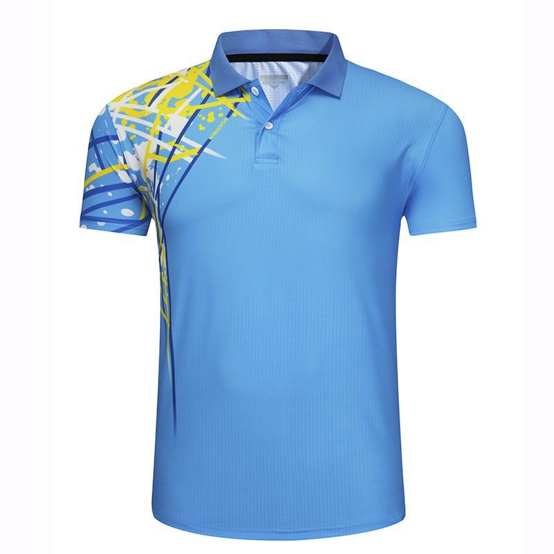 Unisex Badminton Tennis Volleyball Running Polo Shirt Set With Custom Print Sportswear Team Competition