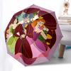 Disney VillainsCostumes Automatic Open/Close Umbrella - Cute Umbrella with Cute Design, Portable 3-Fold Compact Umbrella for Men & Women, Va