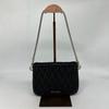 [Pre-Owned] Sassy Silver Logo Pleated Soft Lambskin Tote Bag Medium - Excellent #1RXHS03