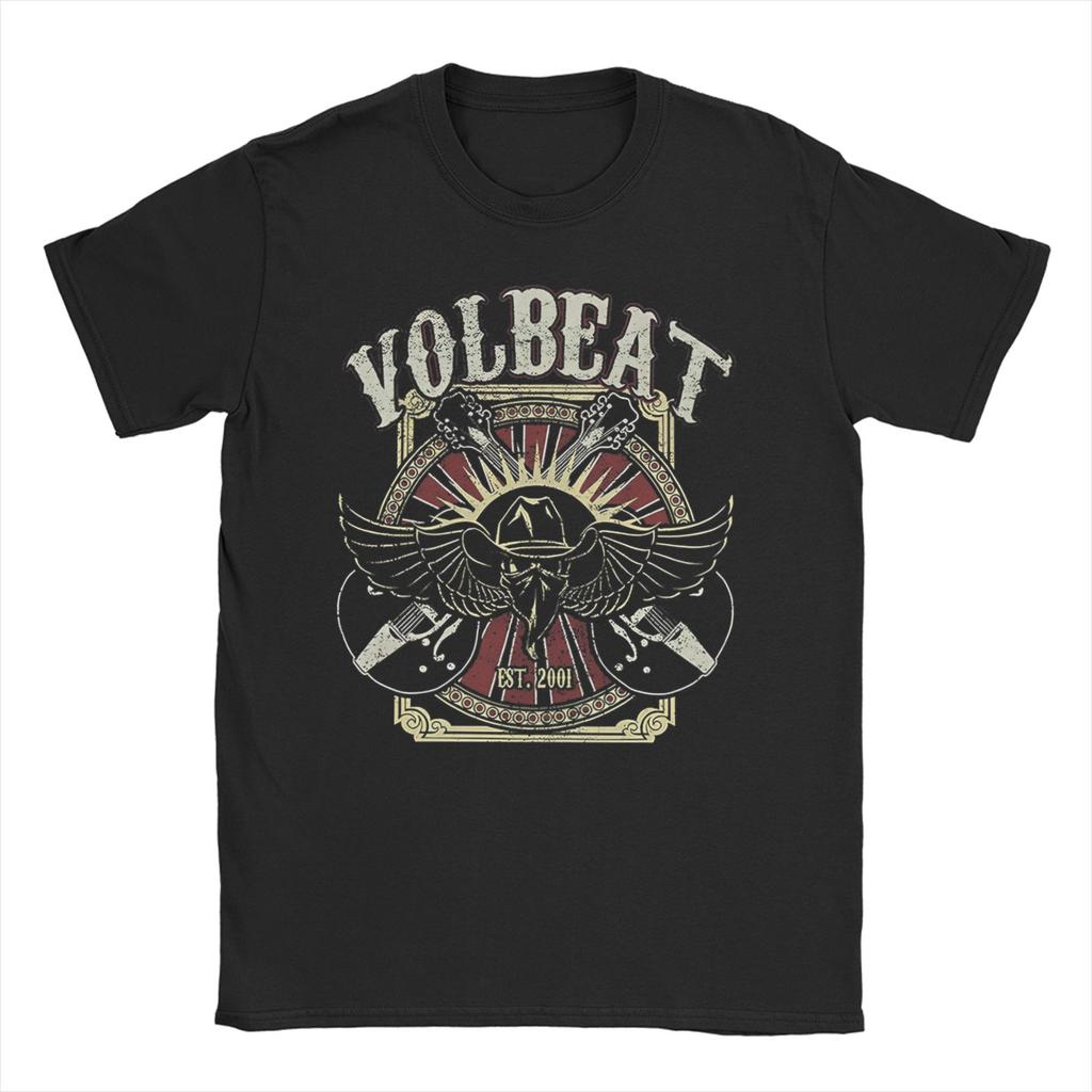 VOLBEATS Tour T-Shirts for Men Women Metal Music Hipster Cotton Tees Crew Neck Short Sleeve T Shirt Summer Tops