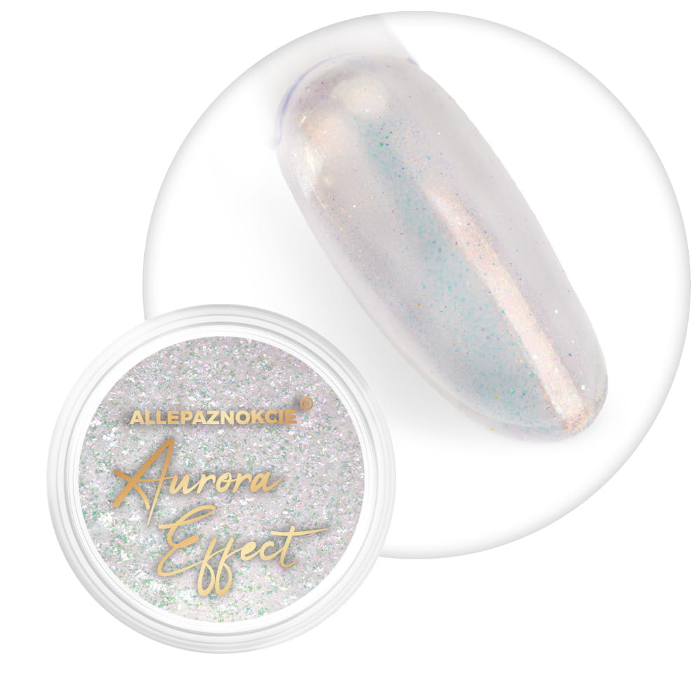 Pyłek Do Paznokci Aurora Mirror Allepaznokcie Dust Nr 1
