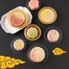 100pcs Round Mooncake Inner Tray Plastic Moon Cake Holder Mid-Autumn Festival