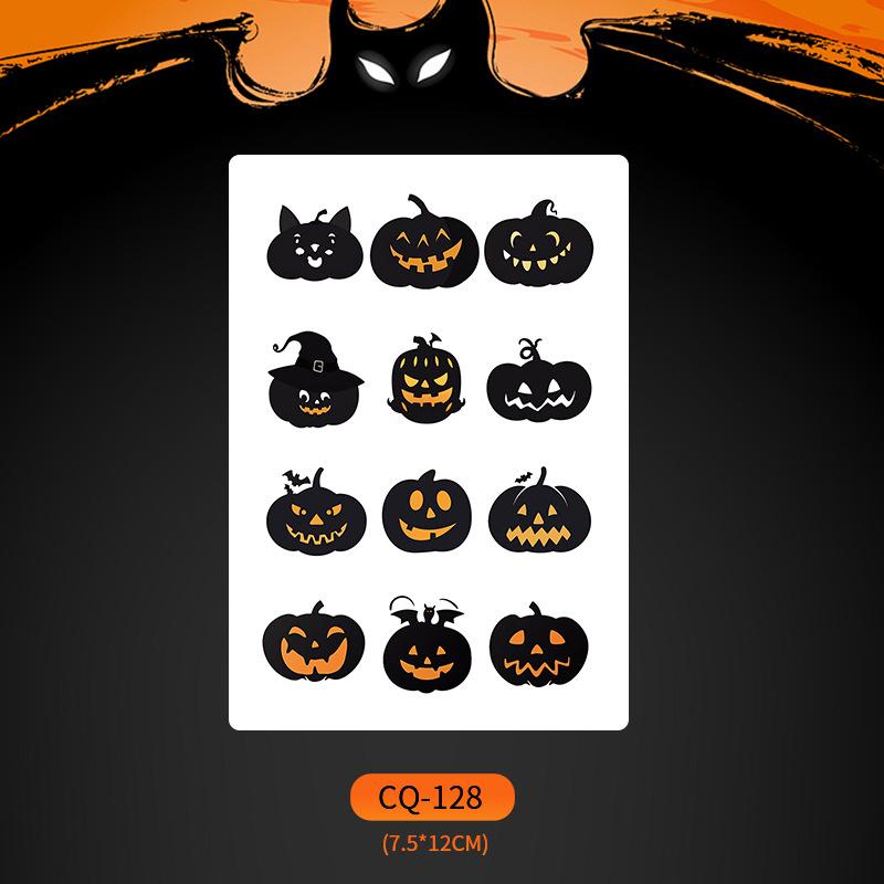 2024 Новые Хэллоуин Страшные Наклейки Татуировки Лица с Большим Ртом - Смешные, Водонепроницаемые, Цветной Вечерний Макияж