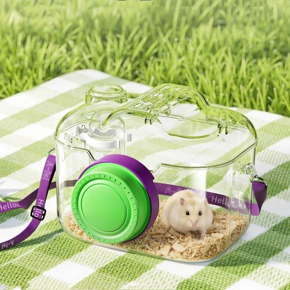 Transparent Pet Outgoing Cage Ventilated Hamster Carry Bag Pet transfer bag  Spring Outing