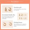 Bisaer Diverse Circular Shape 4 Pairs of Stud Earrings Set for Women Fine Jewelry