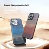 Для iPhone 16 Pro Чехол Градиентный Арамидное волокно Магнитный Чехол для телефона с Металлической рамкой для объектива