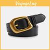Simple Color Solid Belt With Irregular Square Needle Buckle Design For Use Daily