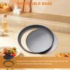 12cm Cake Pan, Removable Bottom Quiche Pan, Non-stick Tart Pan Base for Baking Quiches, Tart