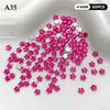 50Pcs Shiny Five-Pointed Star Nail Decor Rhinestones Colorful Mini Flatback for Girls DIY Nail Art Craft